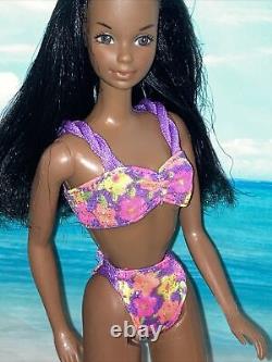 Sensational Malibu Christie #7745 Steffi Face AA Black doll Mattel Vtg Barbie