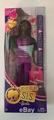 So In Style Chandra Barbie Doll Pastry S. I. S. Doll African American Mattel NRFB