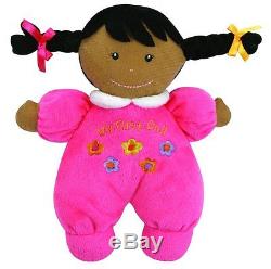 Stephan Baby Ultra Soft Plush My First Doll African American Black HOT PINK