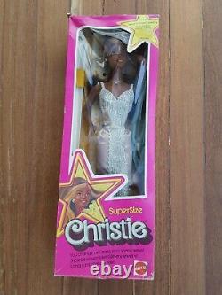 Supersize Christie Doll 18 1976 AA 2 Outfits Golden Girl Gown & Original withBox