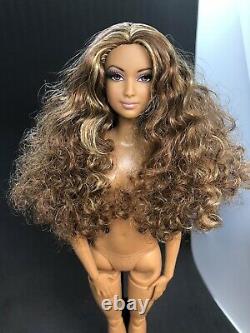The Barbie Look Red Carpet Doll Made To Move Body Curls Lashes for OOAK Repaint