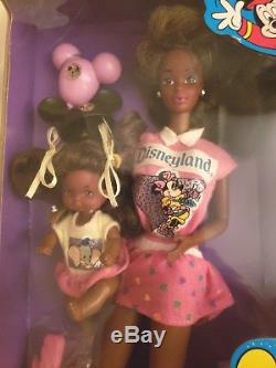 The Heart Family Visits Disneyland Park, Black African American Dolls by Mattel