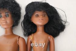 The Sunshine HAPPY Family 1973 African American black doll set Mattel