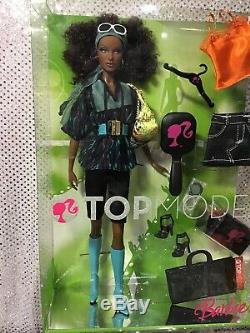 Top Model Nikki Barbie Doll African American Model Muse 2007 M6777 Nrfb