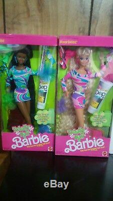 Totally Hair AA & Blonde Barbie 1991