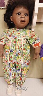 Turner Virginia African American Doll 28 Porcelain Nikkeya 1992 Toddler