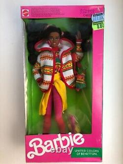 United Colors Of Benetton Christie Barbie Doll Nrfb New! Mattel 1990