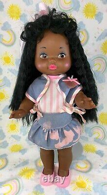 VERY RARE AFRICAN-AMERICAN 1988 Mattel Lil' Little Miss Makeup Doll Girl