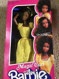 VINTAGE 1981 Magic Curl African American/Black Barbie Doll 3989 STEFFIE FACE NEW