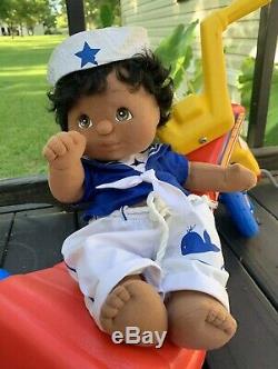 VINTAGE 1985 Mattel My Child Doll African American/Black BOY SAILOR