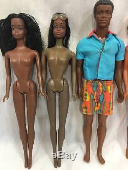 Vintage African American Barbie Lot Brad, Christie