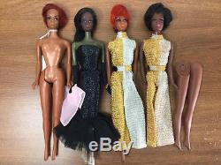 Vintage Black African American Barbie Doll Lot Christie, Julia For Parts
