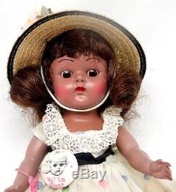 VINTAGE VOGUE GINNY 8 AFRICAN AMERICAN Hand Plastic Jointed Doll