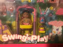 VTG 01 Mattel Barbie Baby Sister KRISSY Swing N Play New In Box! RARE