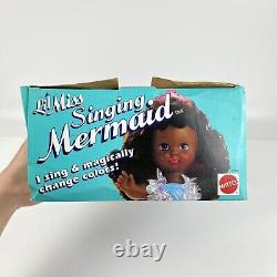 VTG 1990 Mattel Lil Miss Singing Mermaid Doll African American NEW IN BOX