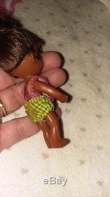 VTG SUPER RARE 1967 Little Liddle Kiddle Rolly Twiddle Doll African American