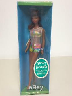 Vintage 1965 Barbie Black African American Francie Doll Nrfb