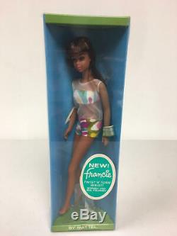 Vintage 1965 Barbie Black African American Tnt Francie Doll Nrfb Cello Intact