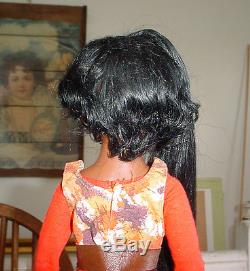 Vintage 1970 CRISSY Black African American Doll Crissy Family Ideal WORKS Well