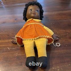 Vintage 1970 Talking Tamu 16 Doll African American Shindana Toys RARE! Read HTF