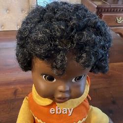 Vintage 1970 Talking Tamu 16 Doll African American Shindana Toys RARE! Read HTF