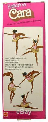 Vintage 1975 Ballerina Cara African American Barbie Doll Mattel 9528 NIB