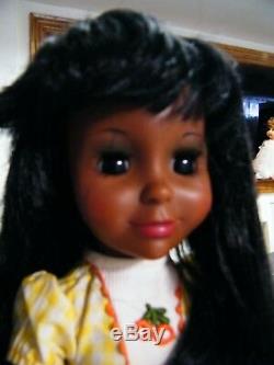 Vintage 1976 Ideal Tara The Authentic Black Doll Rare African American AA