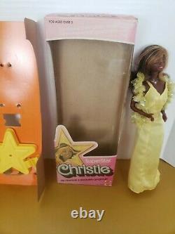 Vintage 1976 Superstar CHRISTIE Barbie African American #9950 WithBox