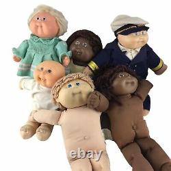 Vintage 1980s Coleco Cabbage Patch Kid CPK Lot 6 Dolls Clothes African American