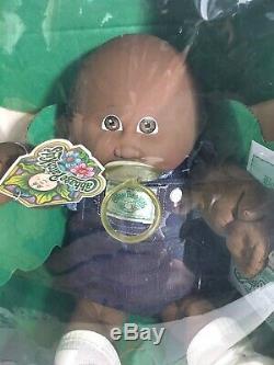 Vintage 1985 Original Cabbage Patch Black Doll In BOX with Birth Certificate