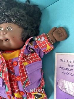 Vintage 1989 African American Cabbage Patch Kid Designer Line Doll Leona Carme