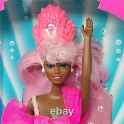 Vintage 1993 Fountain Mermaid Barbie African American Doll # 10522 Pink Hair