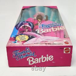Vintage 1993 Fountain Mermaid Barbie African American Doll # 10522 Pink Hair
