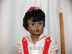 Vintage 36 African American Black Playpal-type NASCO Companion Doll