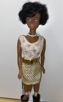 Vintage 60s barbie clone Doll African America AA Black Barbie bubble cut Clone