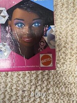 Vintage 90s Sparkle Eyes Barbie Doll Black AA African Box Model 5950 NRFB