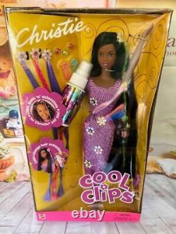 Vintage African American CHRISTIE COOL CLIPS BARBIE1999 RARE Long Hair NEW
