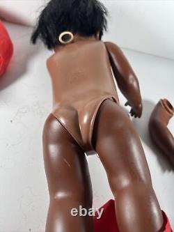 Vintage African American Chatty Baby Doll Voice Needs Repair Mattel