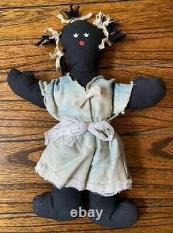 Vintage African American Folk Art Rag Doll CG