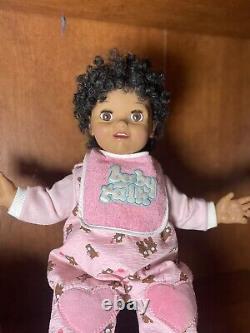 Vintage African-American Working BABY TALK Doll 1985 Galoob With Box Super Rare