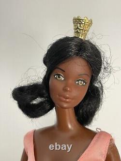 Vintage Barbie 1976 Ballerina Cara African American AA Doll with Stand, Roses, Etc