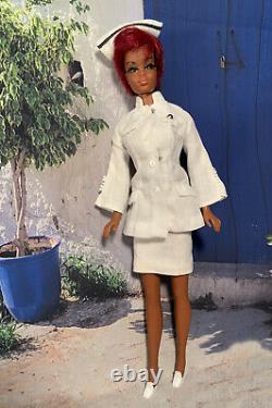 Vintage Barbie Doll Nurse JULIA TNT Red Hair Diahann Carrol Original Outfit