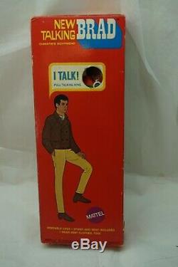 Vintage Barbie Doll Talking Brad 1969 African American Bend Leg 1114 Orig Box