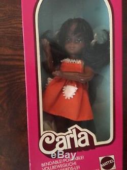 Vintage Barbie German Carla AA African American Doll Nrfb rare HTF