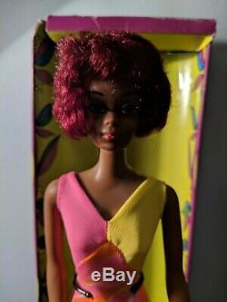 Vintage Barbie Twist'N Turn Christie Doll VGC w Original Box Swimsuit and Stand