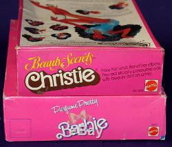 Vintage Beauty Secrets Christie & African American Perfume Pretty Barbie, NRFB
