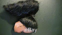 Vintage Black African American EEGEE Babbette HEAD BArbie size Uneeda Doll