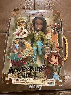 Vintage Bratz Adventure Girlz Sasha Doll 2007 African American Black NEW SEALED