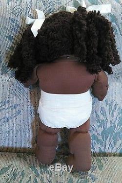 Vintage Cabbage Patch Kid Popcorn Brown Hair African American Girl. 1985