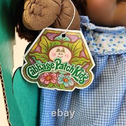Vintage Cabbage Patch Kids Girl African American Brown Pigtails Original Box